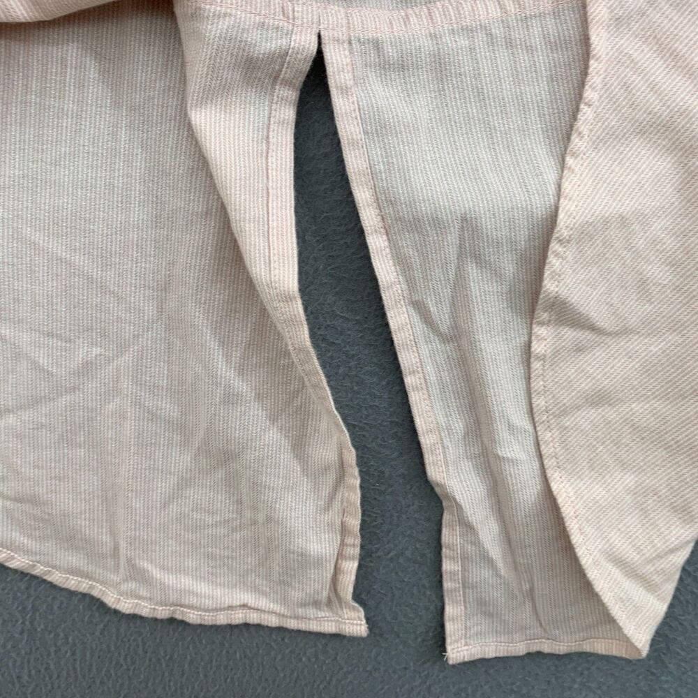 Abercrombie & Fitch Top Button Up Boyfriend Size XL Long Sleeve Pink Soft Cotton - Picture 13 of 16